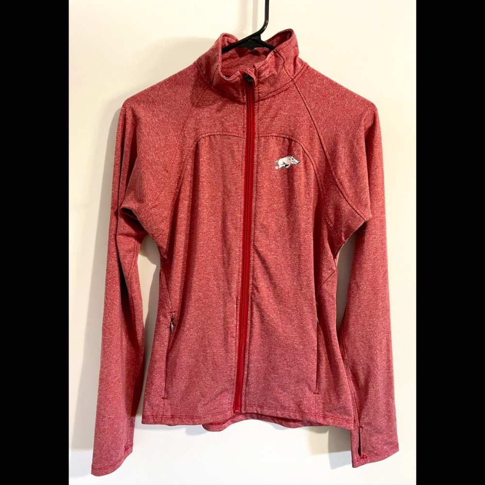 Rivalry Threads Arkansas Razorbacks zip up Jacket, Size S